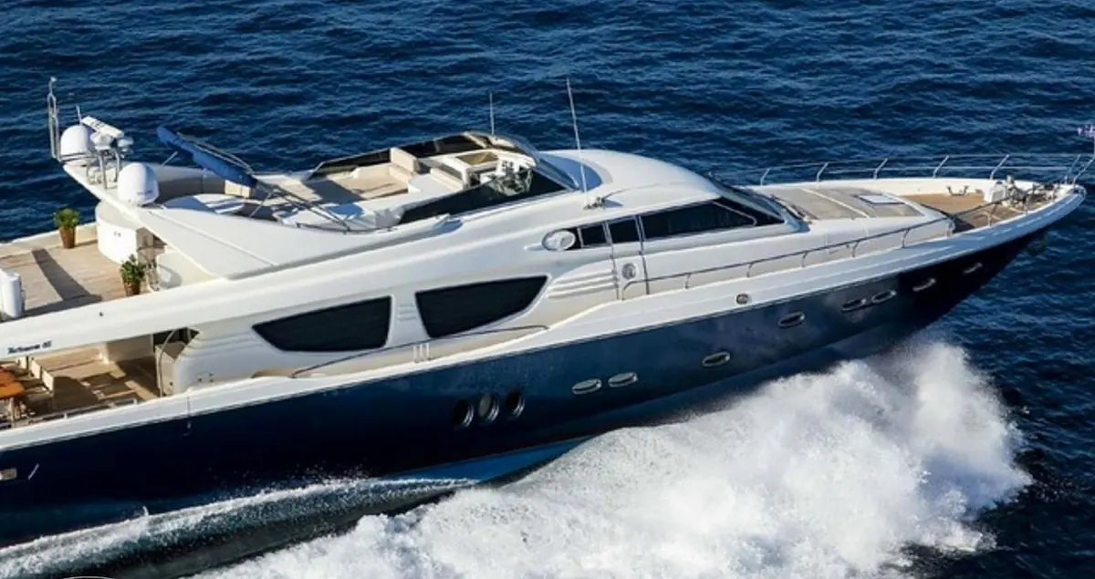 Posillipo 85 private yacht charter Mykonos